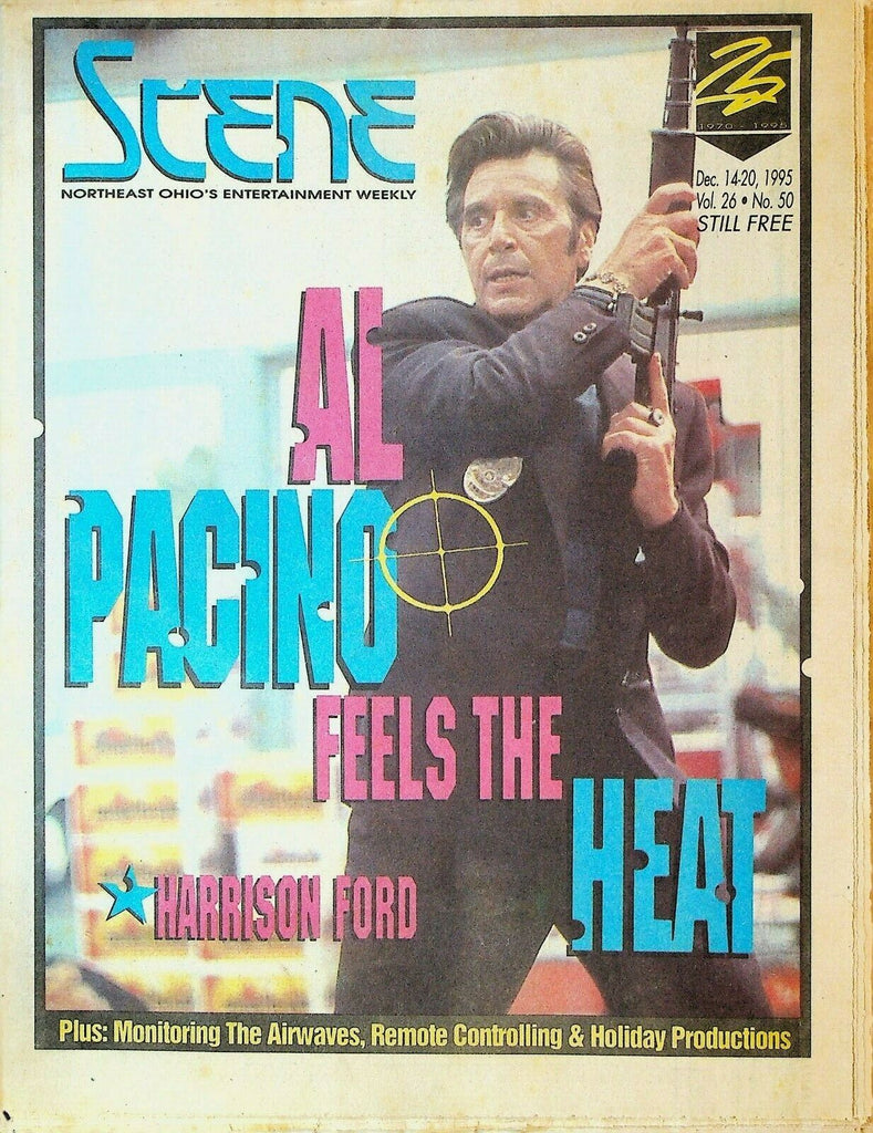 Cleveland Scene Magazine December 14 1995 Al Pacino Harrison Ford Vanessa Rubin