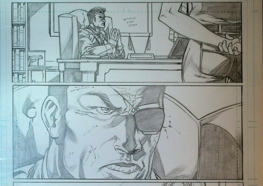 GI Joe #1 Original Art Page 1 IDW 2009 Robert Atkins Clayton Brown