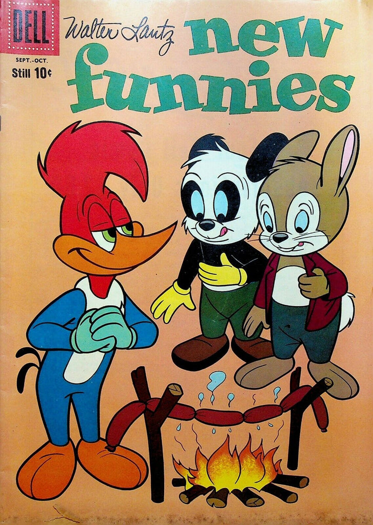 New Funnies 279 Dell Comics 1960 Woody Woodpecker Campfire Hot Dogs