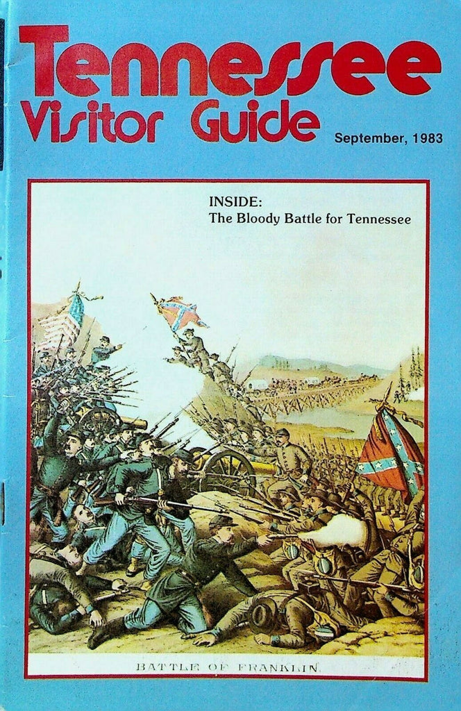 Tennessee Visitor Guide September 1983 Battle of Franklin Nashville Memphis
