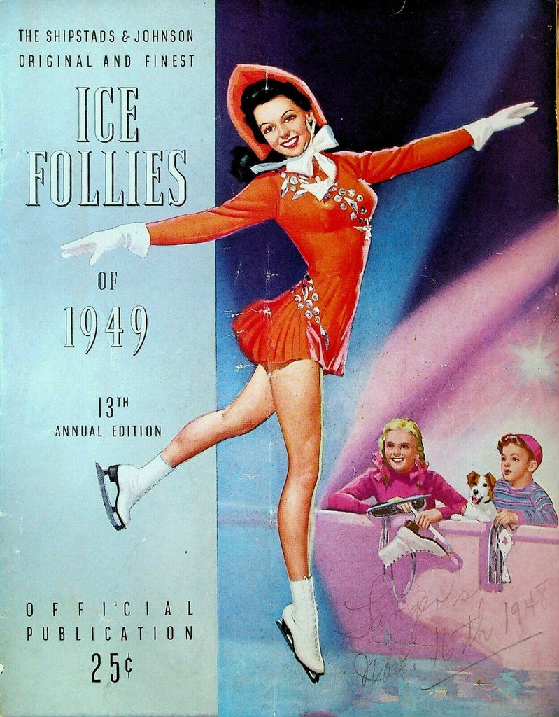 Shipstads & Johnson Ice Follies of 1949 Program Knute Munson Mae Ross