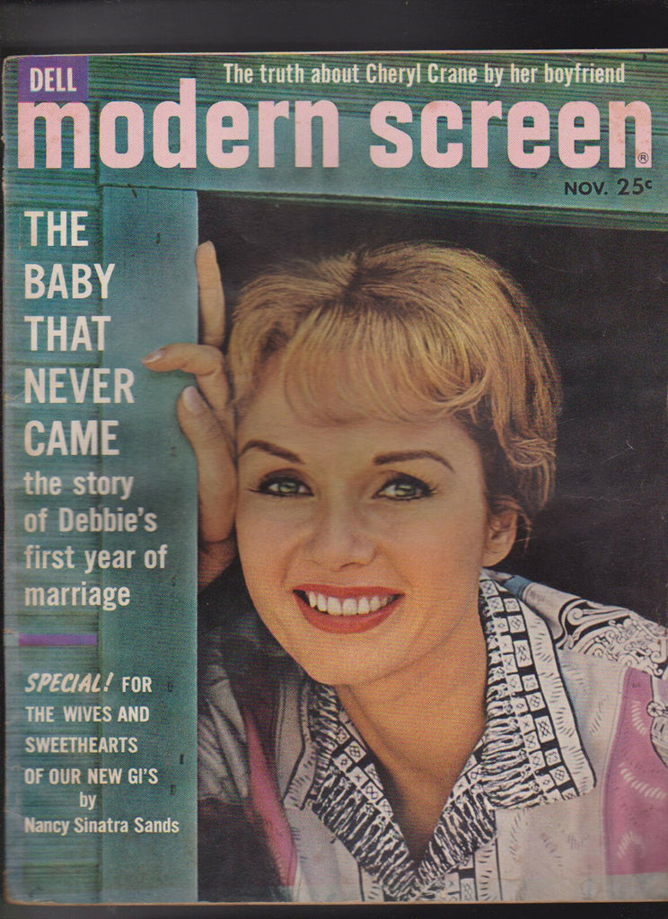 Modern Screen Magazine Debbie Reynolds Nancy Sinatra Sands November 1961