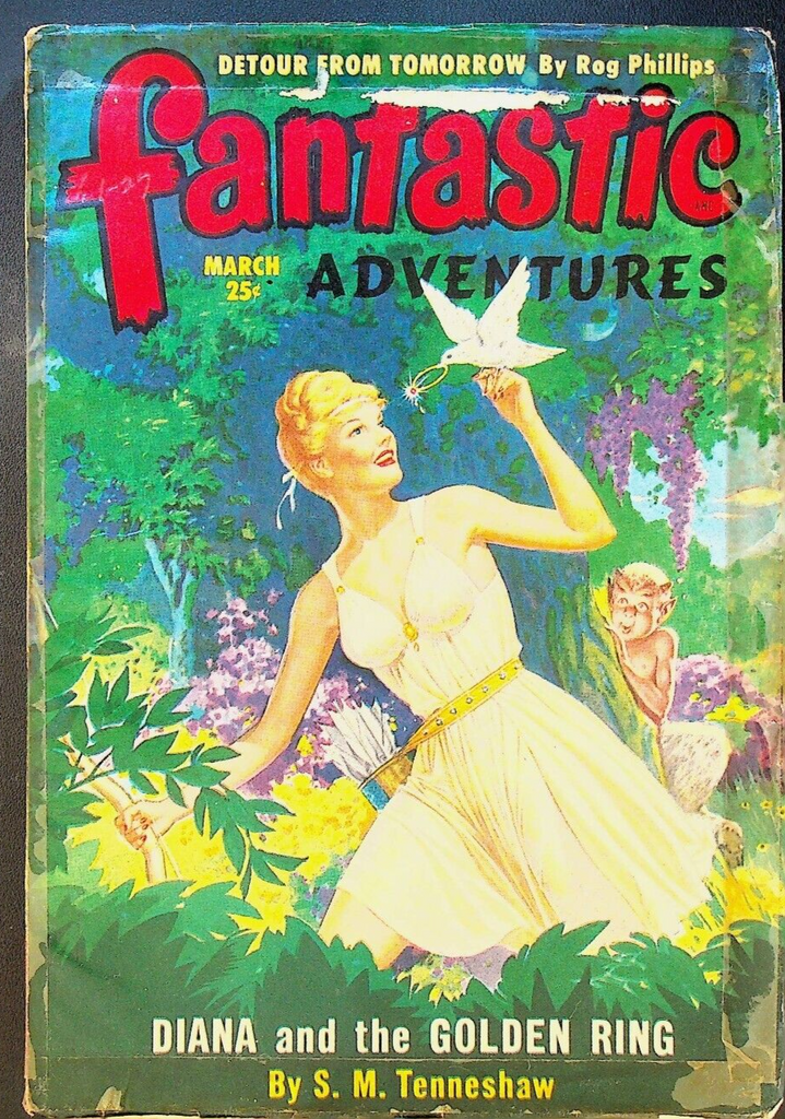 Fantastic Adventures Pulp March 1950 Rog Phillips Robert Bloch Paul Lohrman