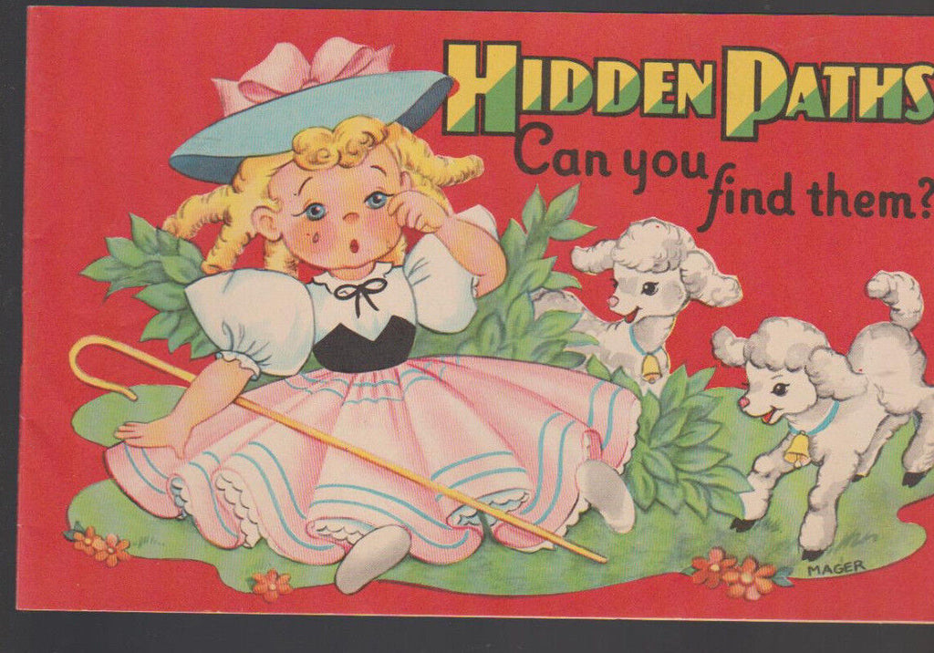 Hidden Paths Can You Find Them Kids Maze Book 1950s
