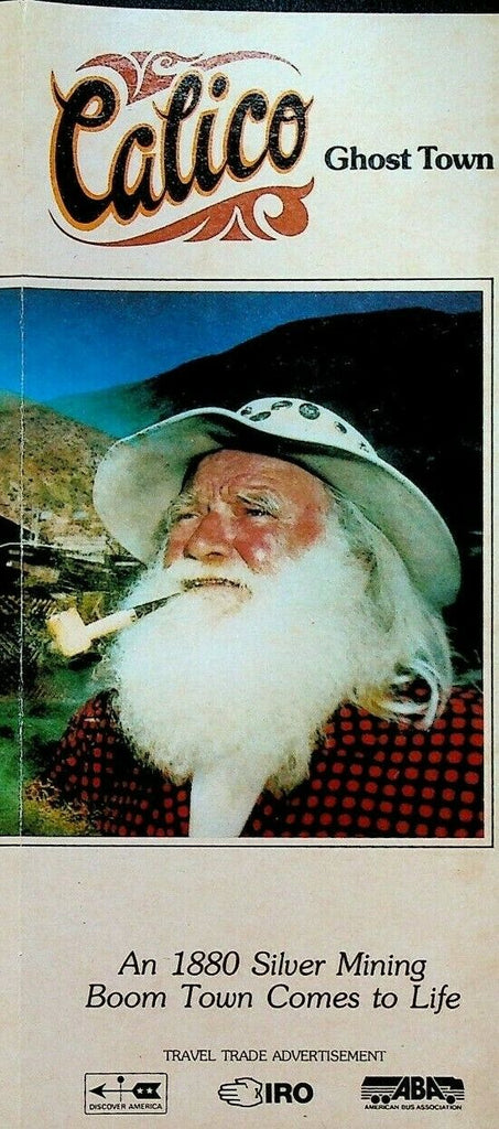 Calico Ghost Town Brochure Yermo California San Bernardino County