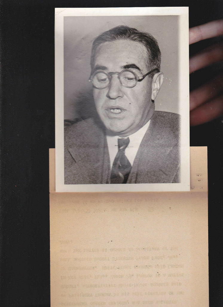 Frederick J Lawton- President Truman's Director of the Budget Wire Photo 1950