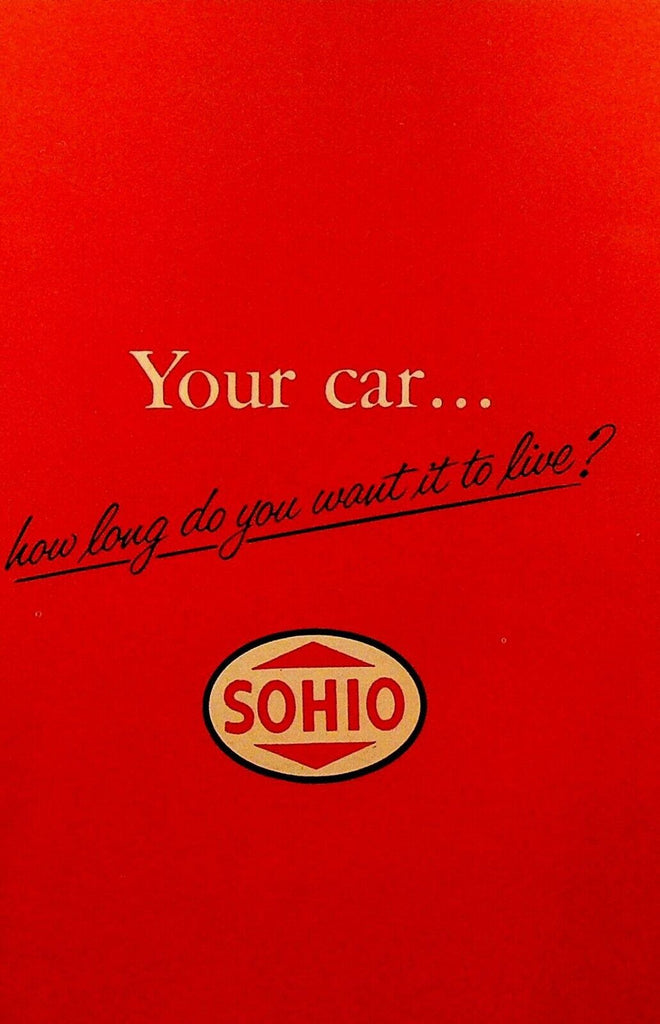 Sohio Gasoline Your Car Booklet 1952