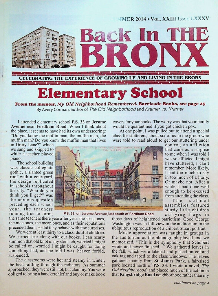 Back in the Bronx Summer 2014 Jerry Vale