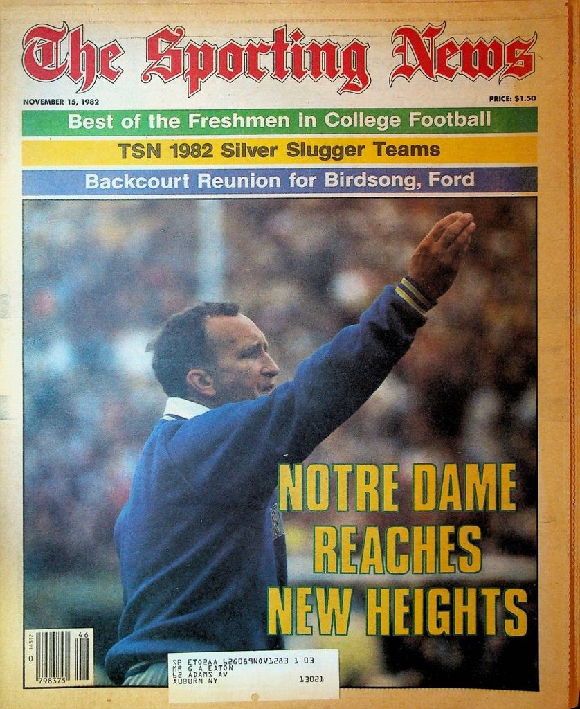 The Sporting News November 15 1982 Notre Dame Football Otis Birdsong Phil Ford