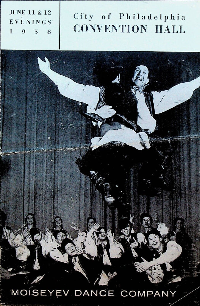 Moiseyev Dance Company Program June 1958 Philadelphia Convention Hall