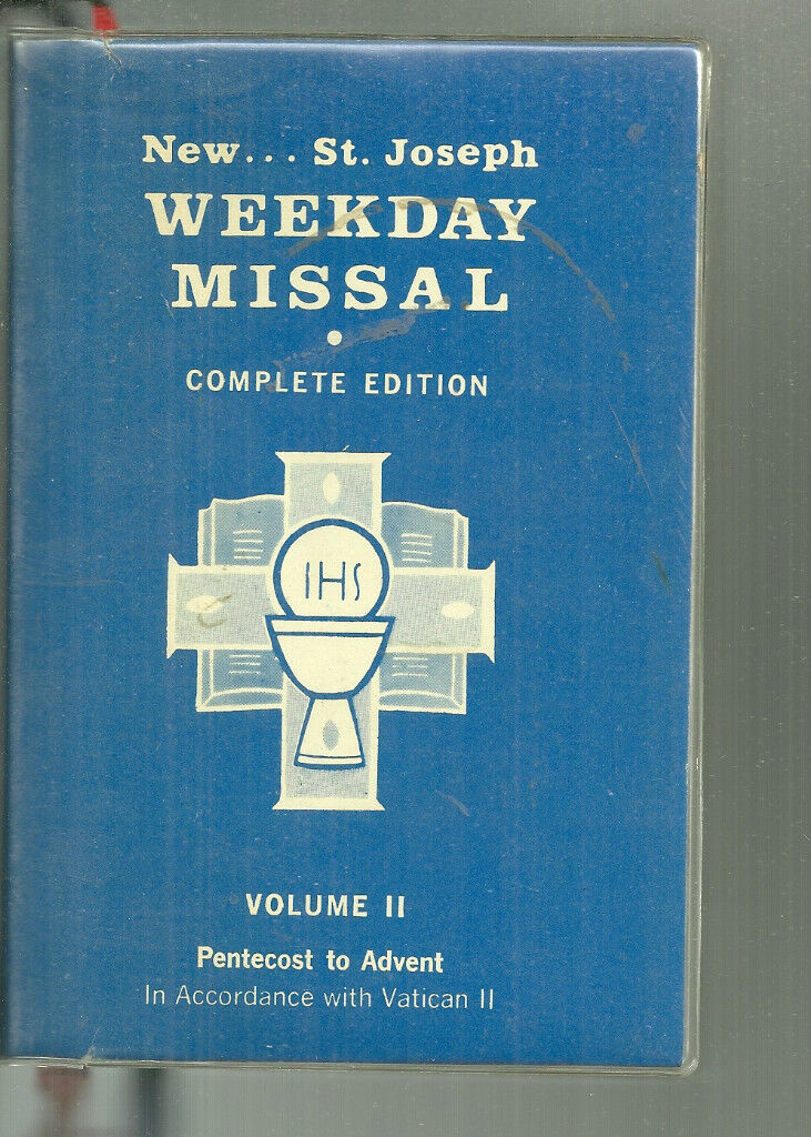 St Joseph Weekday Missal Volume 2 Pentecost-Advent 1975 Catholic