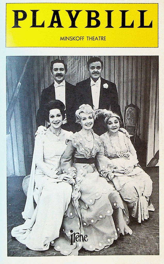 Irene Playbill April 1974 Patsy Kelly Jane Powell Ted Pugh Bob Freschi