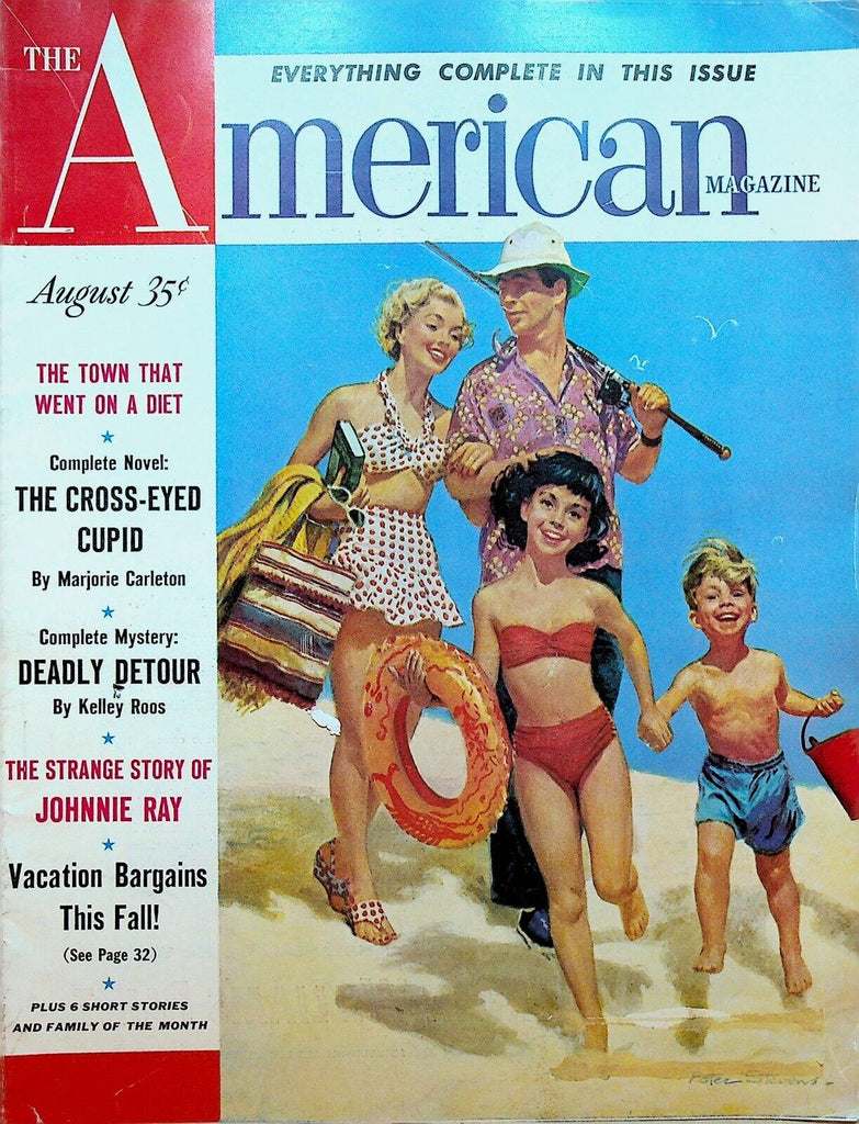 American Magazine August 1952 Johnnie Ray Venice Gondola Regatta Siena Derby