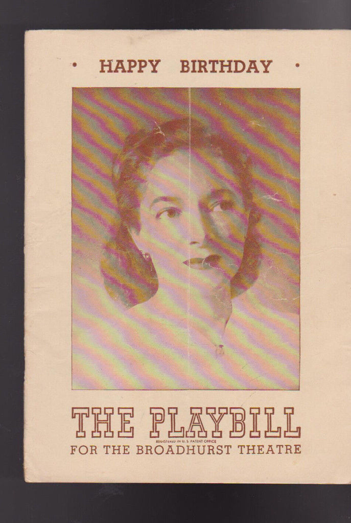 Happy Birthday Playbill Helen Hayes Broadhurst Theatre October 6 1947