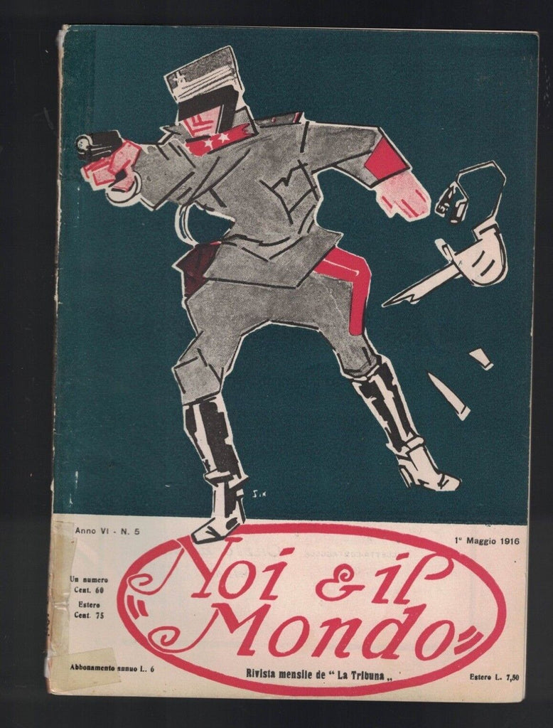 Noi E Il Mondo Magazine May 1916 World War I Airplanes