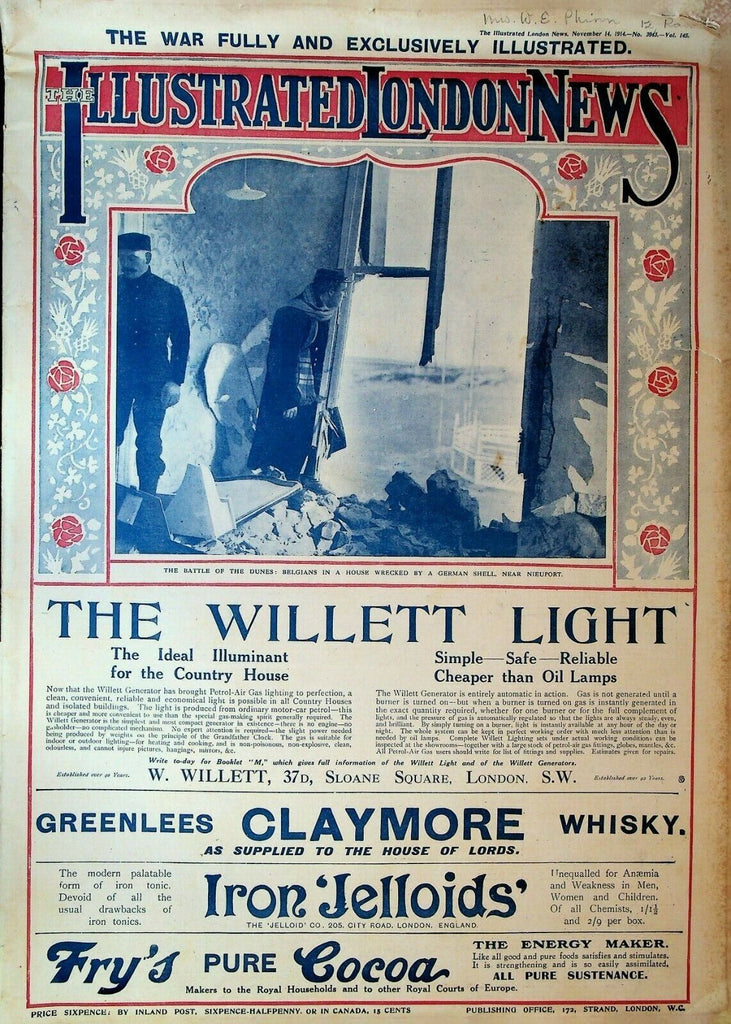 Illustrated London News November 14 1914 World War I Coverage