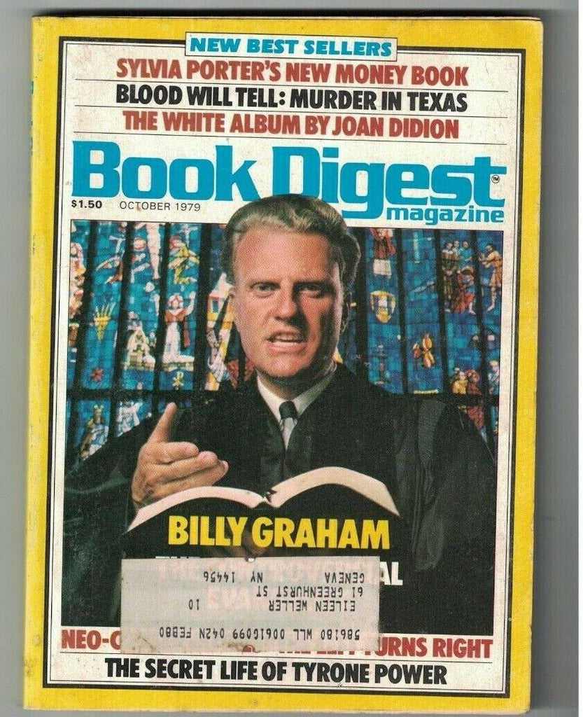 Book Digest Magazine October 1979 Billy Graham Tyrone Power Joan Didion