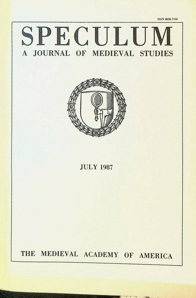 Speculum Journal of Medieval Studies July 1987 Pope Gregory the Great Salzburg
