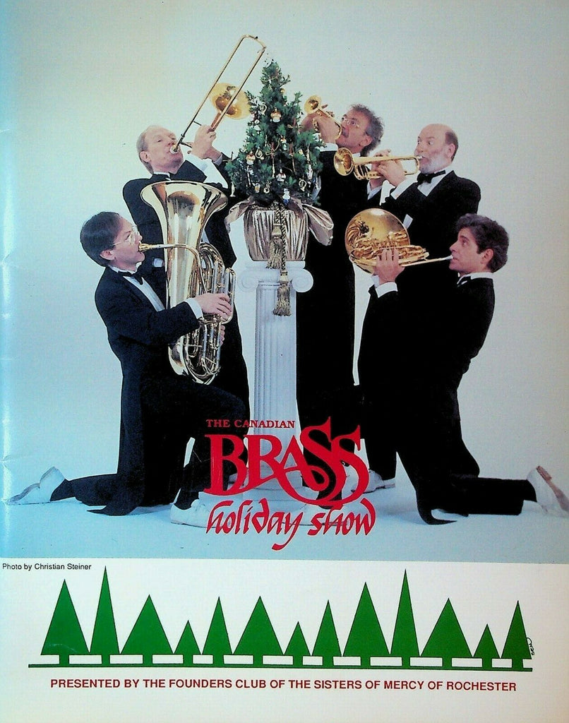 Canadian Brass Holiday Show Program Rochester NY December 9 1990