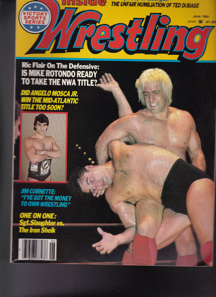 Inside Wrestling Magazine Angelo Mosca Sgt Slaughter Iron Sheik  June 1984