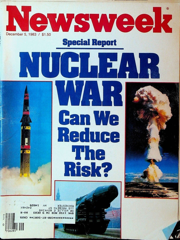 Newsweek Magazine December 5 1983 Nuclear War Israel PLO Prisoner Exchange