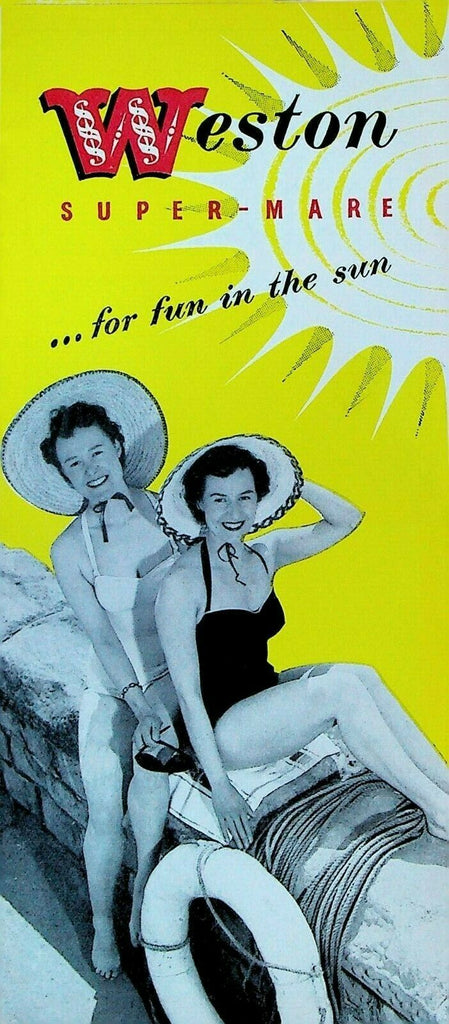 Weston Super Mare For Fun in the Sun Brochure England 1950s