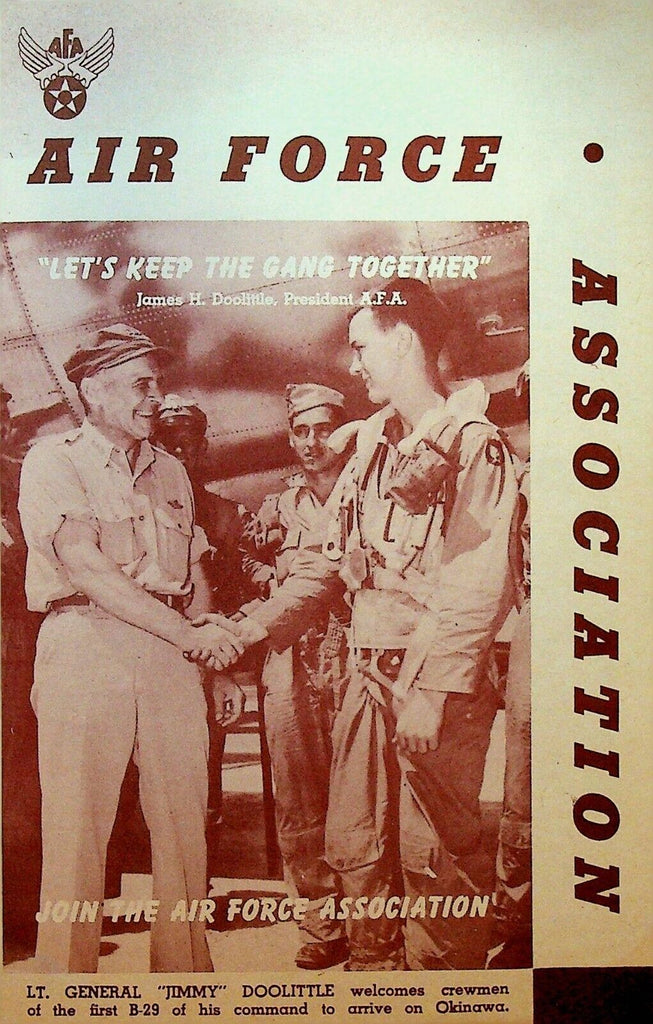 Air Force Association Brochure 1947 General Jimmy Doolittle Harry Truman