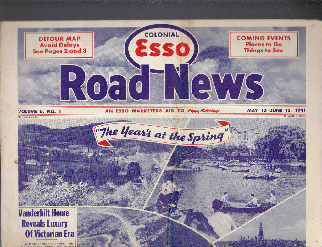 Colonial Esso Road News  NY Vanderbilt Home May 15 1941