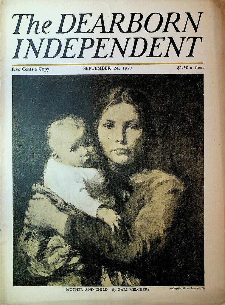 The Dearborn Independent September 24 1927 Herman Melville Arctic Switzerland