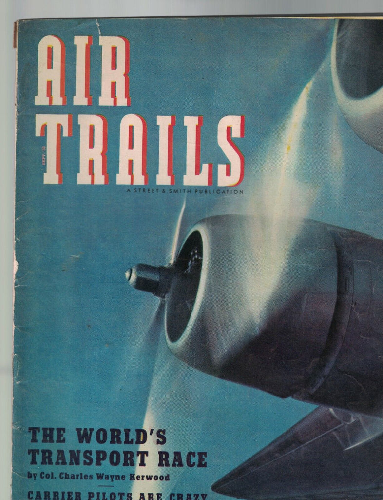 Air Trails Magazine September 1939 Jimmy Stewart Wooden Airplane Grumman XF4F-2