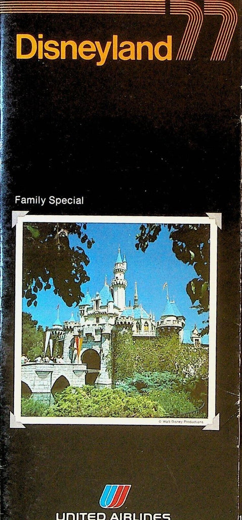 Disneyland 1977 Family Special Vacation Brochure United Airlines