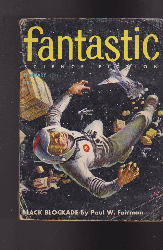 Fantastic Magazine February 1956 Paul Fairman Ivor Jorgensen Eric Dean