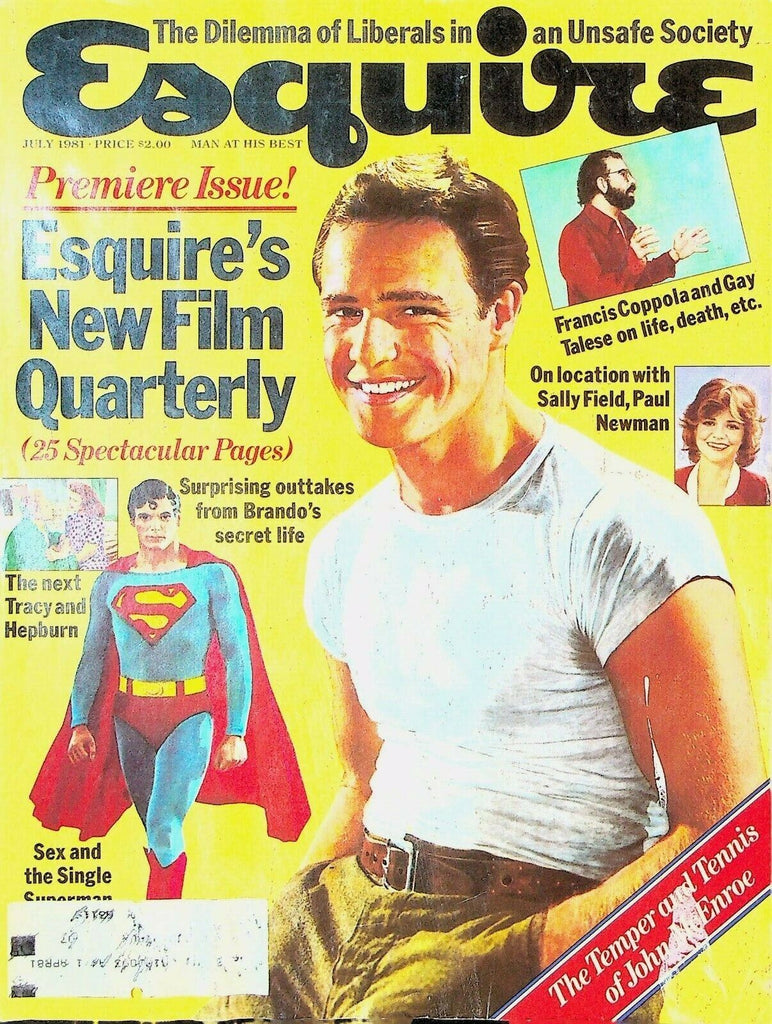 Esquire Magazine July 1981 Persis Khambatta John McEnroe Marlon Brando