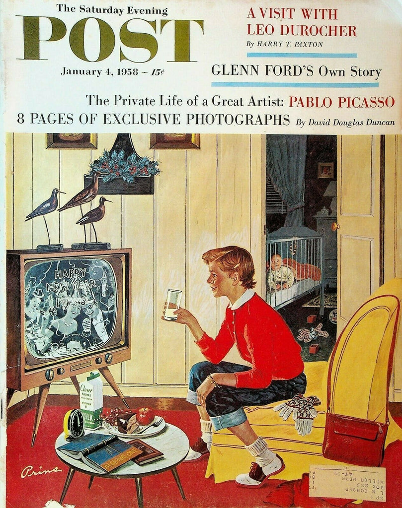Saturday Evening Post January 4 1958 Pablo Picasso Leo Durocher San Francisco