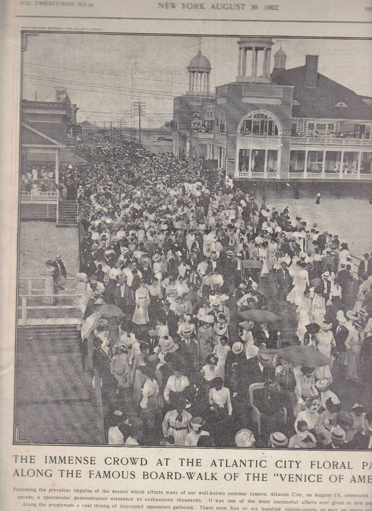 Collier's Illustrated Weekly August 30 1902 Atlantic City Floral Parade NJ