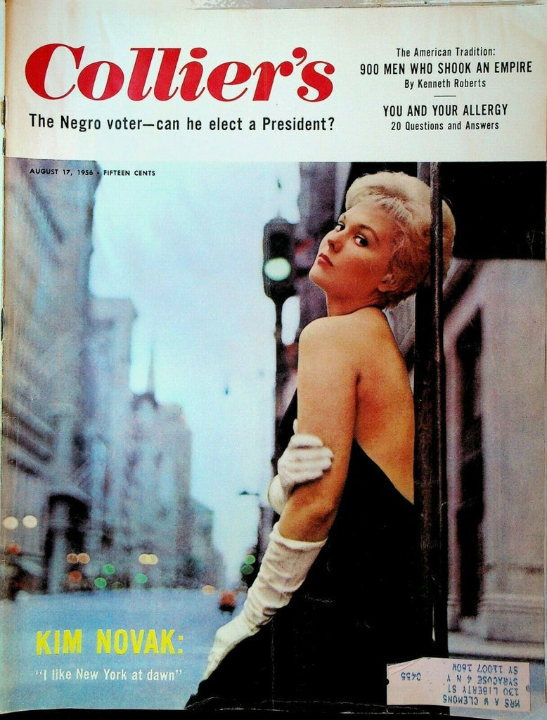 Collier's Magazine August 17 1956 Kim Novak Agatha Christie Leon Ware