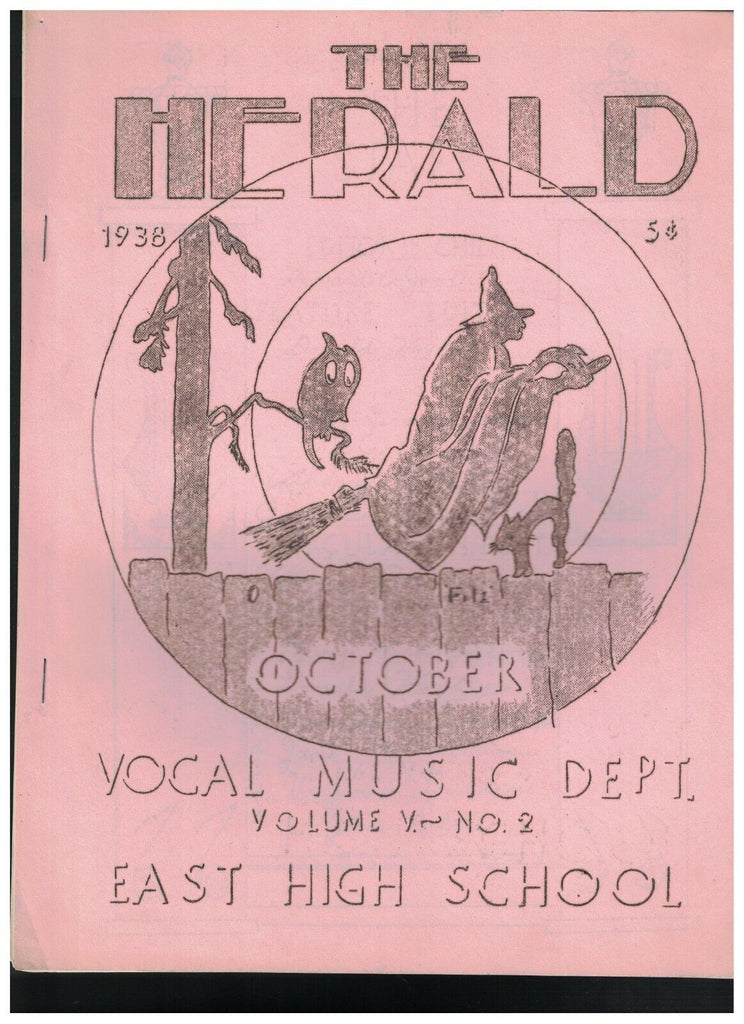 East High School Herald Rochester NY 1930s Lot of 17 Halloween Christmas