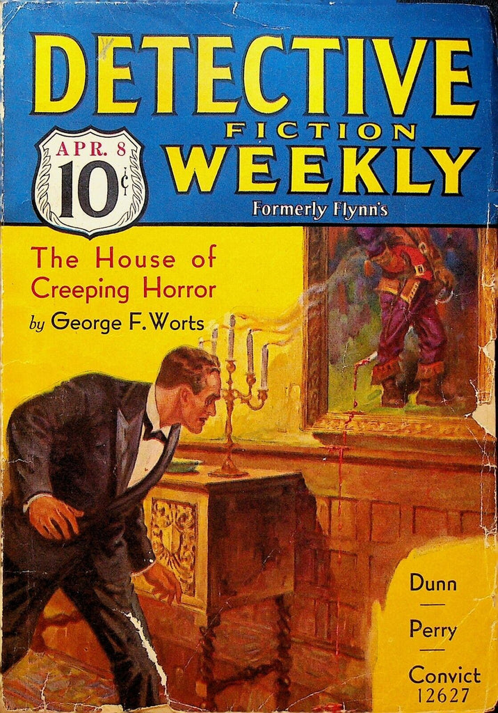 Detective Fiction Weekly Pulp April 8 1933 George F Worts Charles Alexander