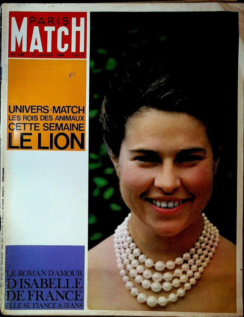 Paris Match July 11 1964 Barry Goldwater Isaebelle of France