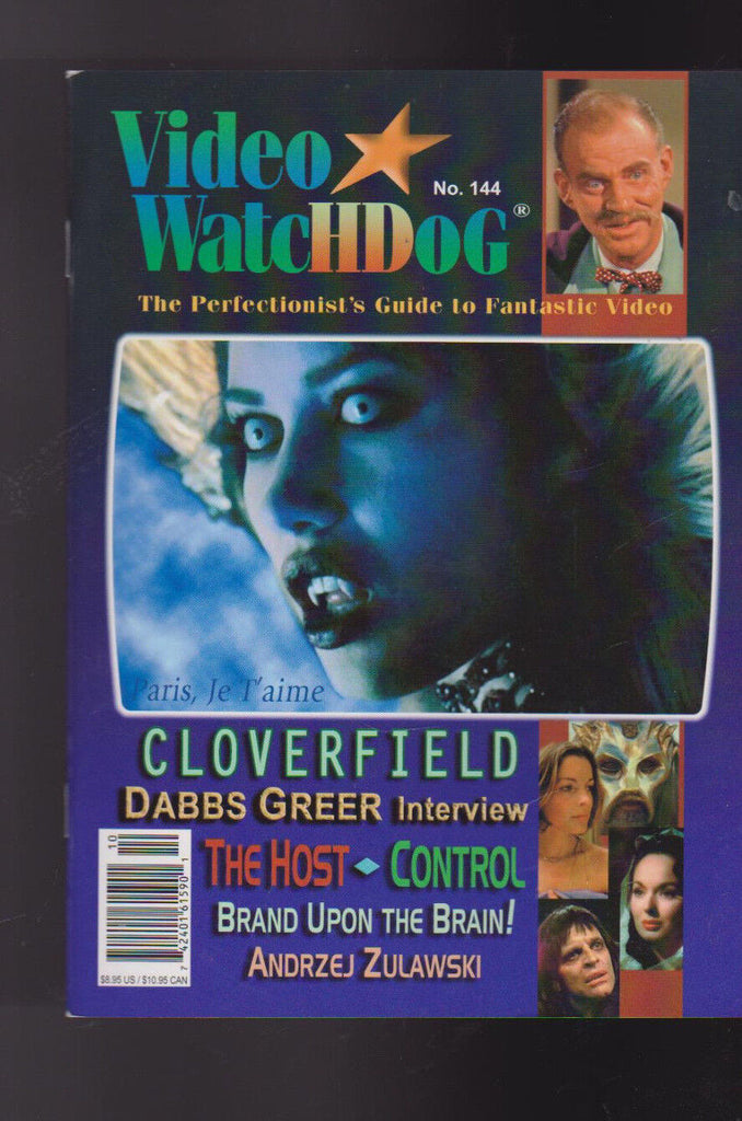 Video Watchdog #144 Dabbs Greer Cloverfield Andrzej Zulawski