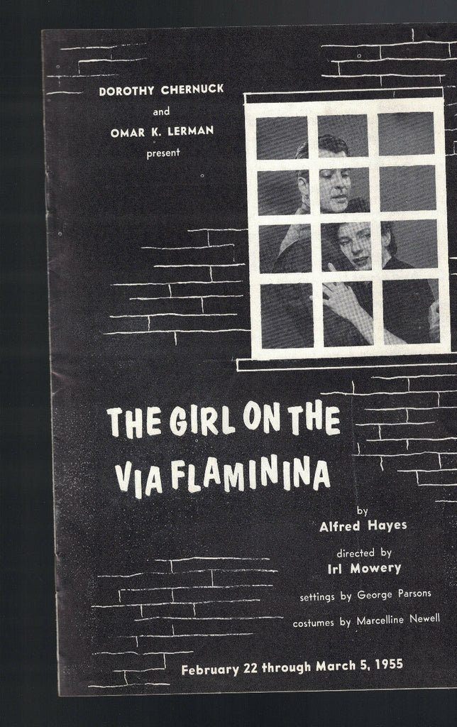 The Girl on the Fia Flaminina Program February 22 1955 Arena Theatre Rochester