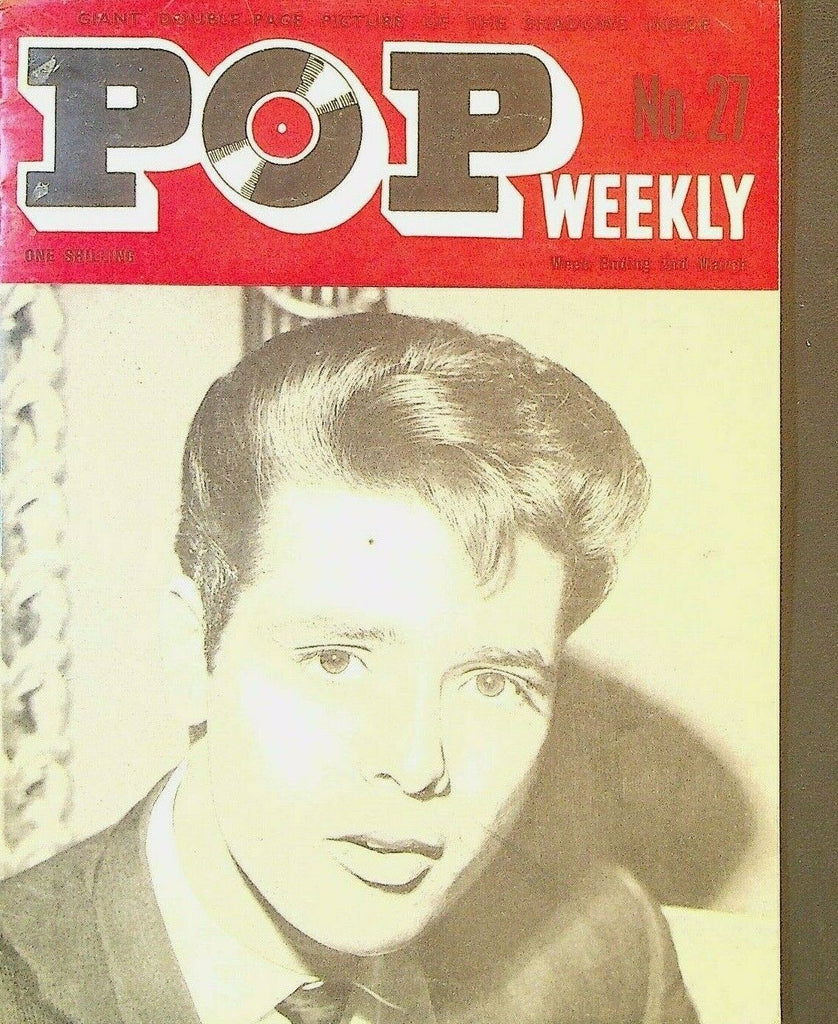 Pop Weekly #27 March 2 1963 The Shadows Elvis Presley Del Shannon Beatles