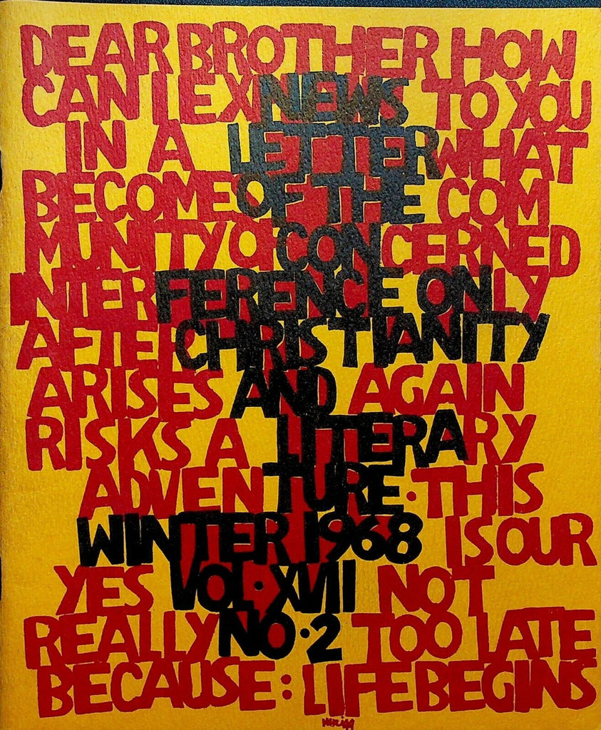Christianity & Literature Winter 1968 William Shakespeare Jesus