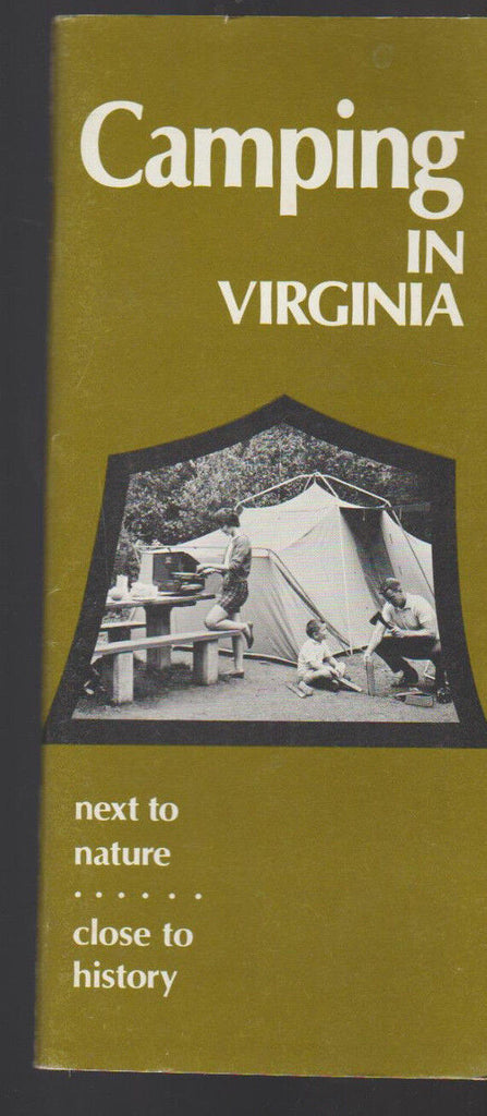 Camping in Virginia Next to Nature Close to History Booklet 1969