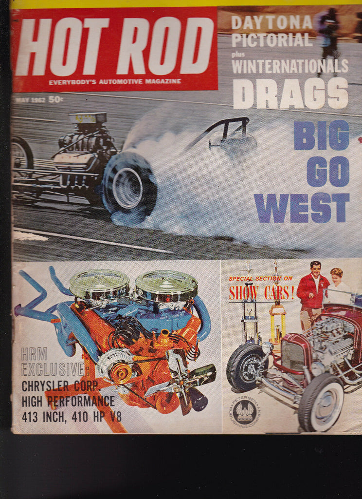 Hot Rod Magazine Daytona Winternational Drags May 1962 FREE US S/H