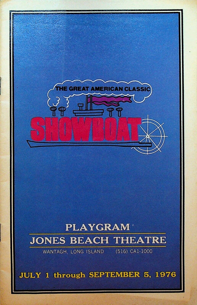 Showboat Playgram Jones Beach Theatre 1976 Beth Fowler Edward Pierson