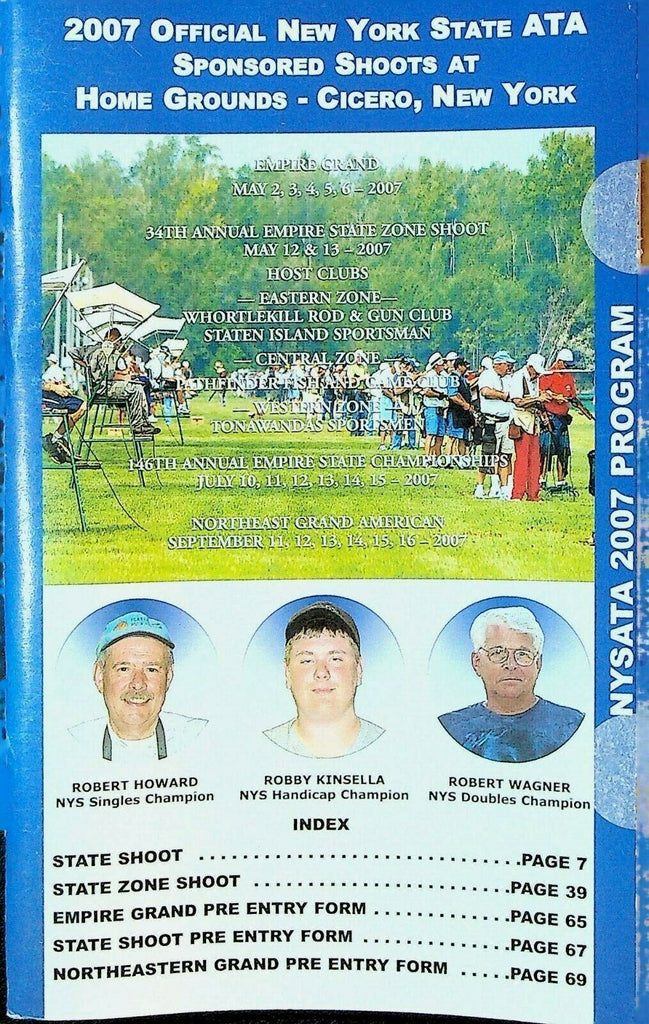 Official New York State ATA Trapshooting Tournament Program 2007