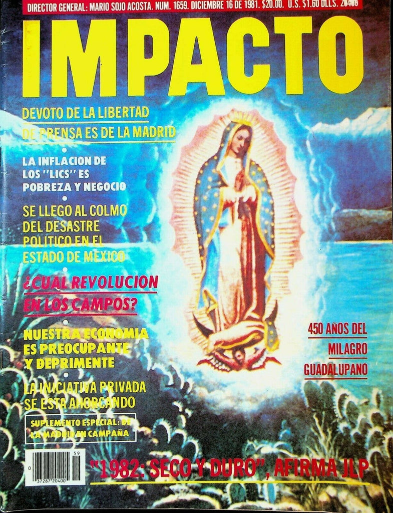 Impacto December 16 1981 Mozart Princess Diana Pilin Leon Miss World