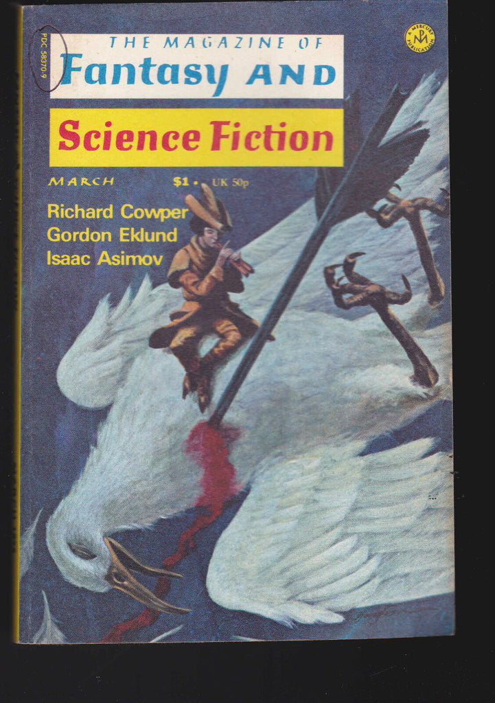Magazine of Fantasy & Science Fiction March 1976 Richard Cowper Gordon Eklund