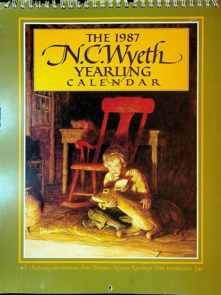 N.C. Wyeth Yearling Calendar 1987 Marjorie Kinnan Rawlings